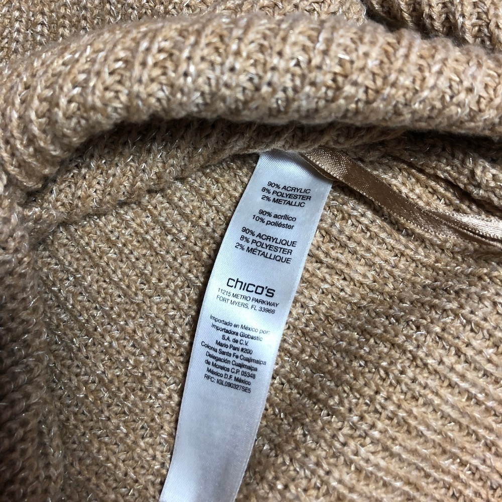 Chico's Sleeveless Mock Neck Top Size 1 - Picture 5 of 7